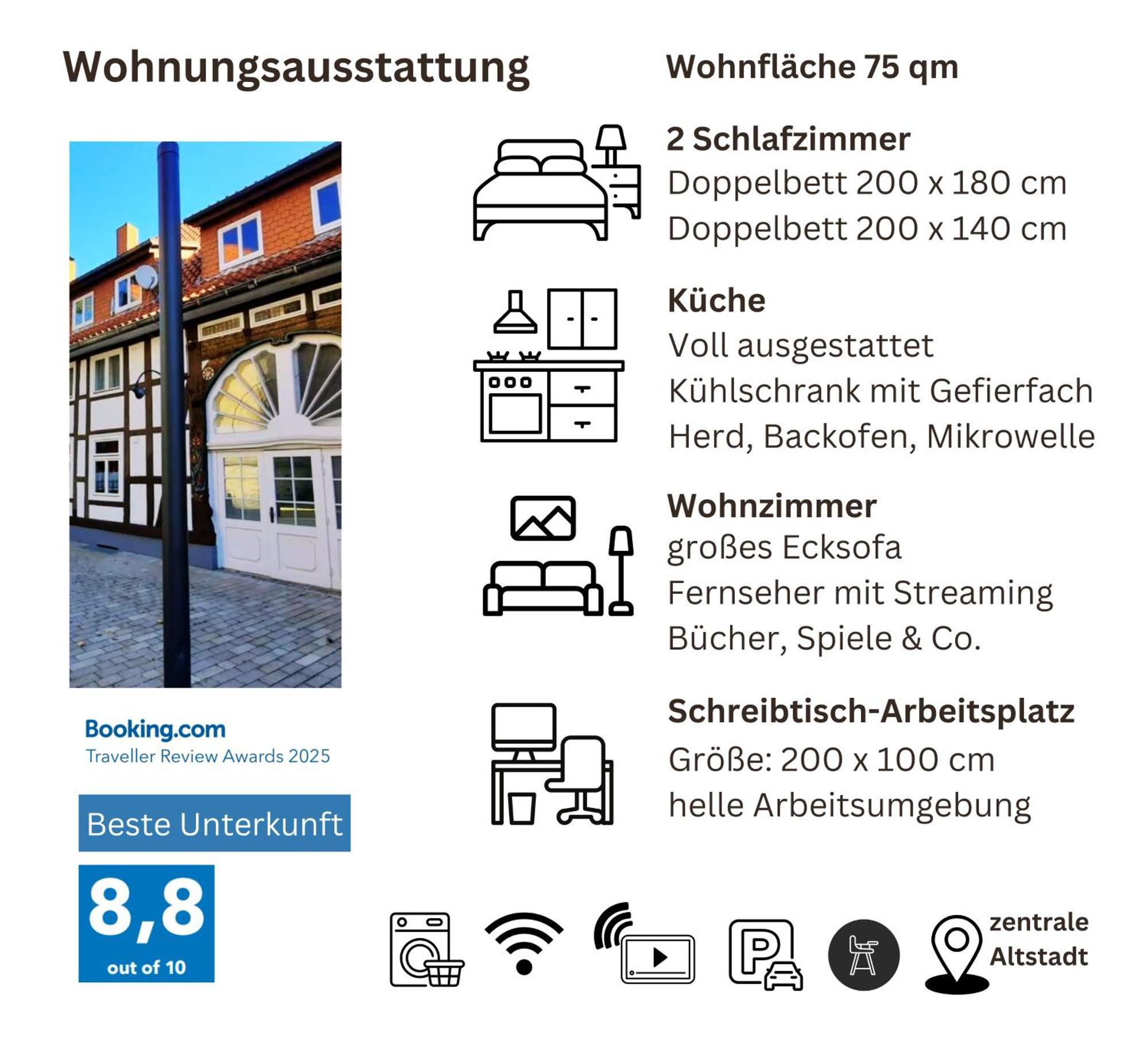'Bright 1' Innenstadtlage, Ruhige, Schoene, Helle 3Zkb Wlan Herford Zewnętrze zdjęcie